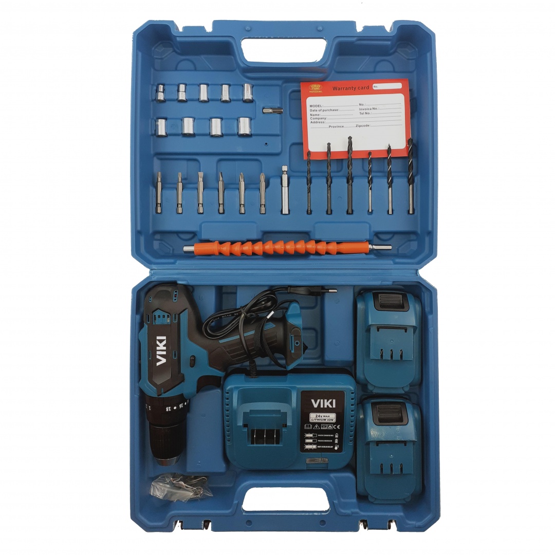 2316.jpg Професионалeн акумулаторен ударен винтоверт с LED просветка 18V LI-ION VIKI - Image 1