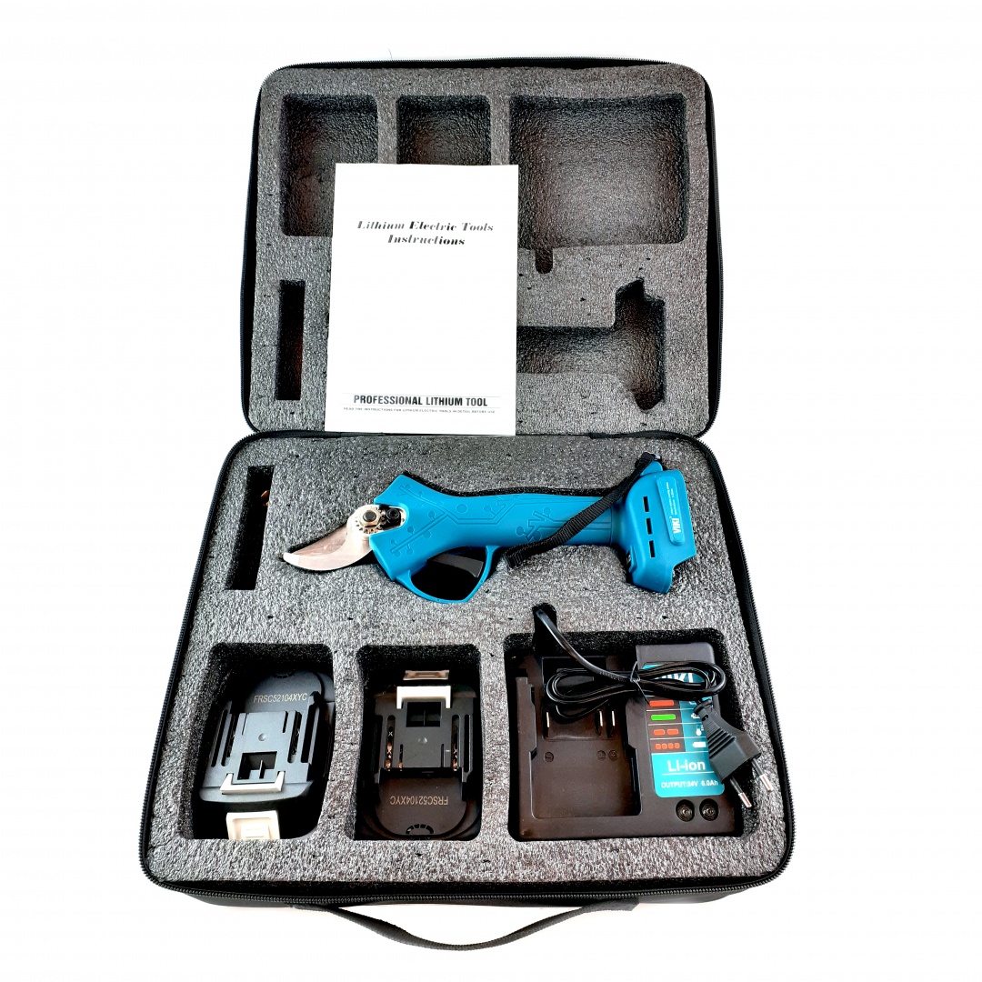 2340.jpg ЕЛЕКТРИЧЕСКА ЛОЗАРСКА НОЖИЦА -24V/5.0AH 2 БАТЕРИИ - Image 1