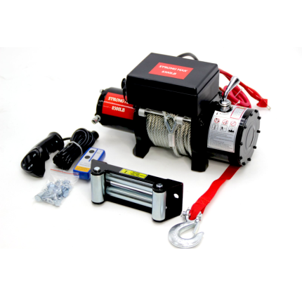 ЕЛЕКТРИЧЕСКА ЛЕБЕДКА STRONG СЕРИЯ MAX ЗА ДЖИПОВЕ – 12 V – 4136 КГ. / 8500 LB WINCH