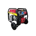 7.5 KW Бензинови генератори за трифазен и монофазен ток комбинирано с електрически стартер и транспортна количка
