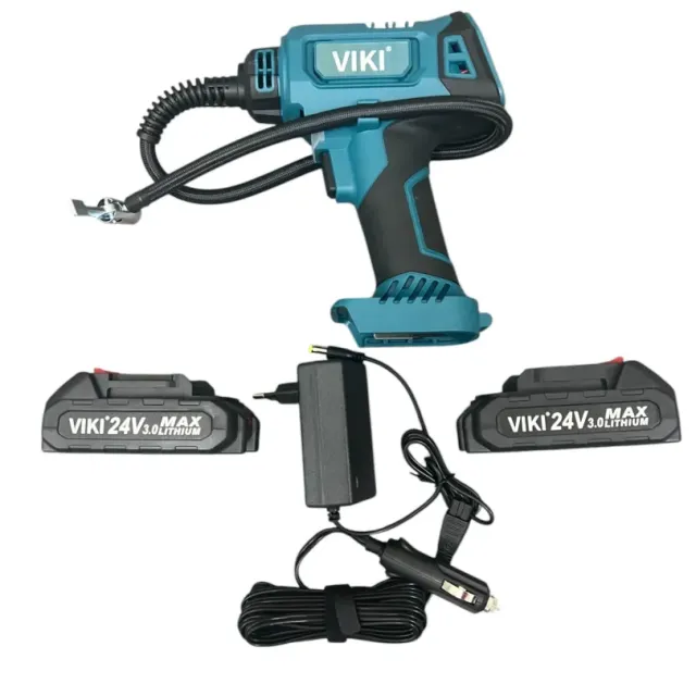 Акумулаторен компресор за гуми VIKI. Компресор за помпене на гуми Viki - Image 1