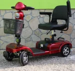 Инвалидна електрическа четириколка Maxmotors 350W със сваляема батерия и MAXI гуми