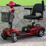 Инвалидна електрическа четириколка Maxmotors 350W със сваляема батерия и MAXI гуми