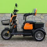 Триместна Електрическа Триколка MaxMotors X1, 1500W, 48V/20Ah, ORANGE - Image 3