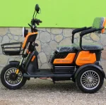 Триместна Електрическа Триколка MaxMotors X1, 1500W, 48V/20Ah, ORANGE - Image 4