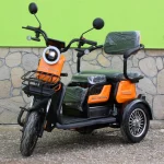 Триместна Електрическа Триколка MaxMotors X1, 1500W, 48V/20Ah, ORANGE - Image 6