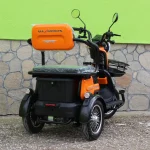 Триместна Електрическа Триколка MaxMotors X1, 1500W, 48V/20Ah, ORANGE - Image 7