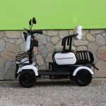 Мини триместна електрическа четириколка MaxMotors A9 WHITE, 1500W, 48V/20Ah - Image 2