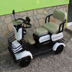 Мини триместна електрическа четириколка MaxMotors A9 WHITE, 1500W, 48V/20Ah - Image 5