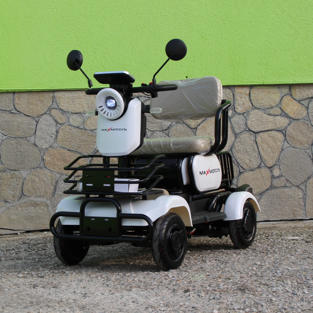 chetirikolka-trimestna-4etirikolka-trimestna.png Мини триместна електрическа четириколка MaxMotors A9 WHITE, 1500W, 48V/20Ah - Image 1