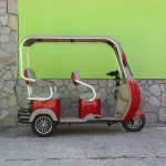 Електрическа триместна триколка Max Motors NEW GOLF RED - Image 4