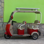 Електрическа триместна триколка Max Motors NEW GOLF RED SOLAR - Image 2