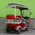 Електрическа триместна триколка Max Motors NEW GOLF RED SOLAR - Image 3