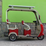 Електрическа триместна триколка Max Motors NEW GOLF RED SOLAR - Image 4