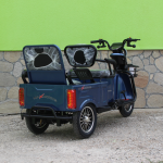 Двуместна CARGO електрическа триколка Max Motors CARGO LUX 1500W BLUE - Image 4