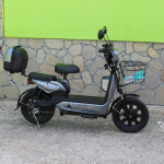 Електрически двуместен скутер – велосипед MaxMotors със 16″ гуми, 750W, 48V/20Ah GRAY - Image 4