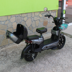 Електрически двуместен скутер – велосипед MaxMotors със 16″ гуми, 750W, 48V/20Ah GRAY - Image 5