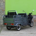 Електрическа триместна товарна триколка MaxiGo Pro, Gray, 2000W, с възможност за регистрация – икономична и мощна! - Image 5