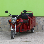 Електрическа триместна товарна триколка MaxiGo Pro, Red, 2000W, с възможност за регистрация – икономична и мощна! - Image 2