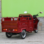 Електрическа триместна товарна триколка MaxiGo Pro, Red, 2000W, с възможност за регистрация – икономична и мощна! - Image 11