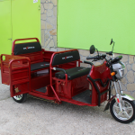 Електрическа триместна товарна триколка MaxiGo Pro, Red, 2000W, с възможност за регистрация – икономична и мощна! - Image 7