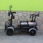 Мини триместна електрическа четириколка MaxMotors A9 GRAY, 1500W, 48V/20Ah - Image 3