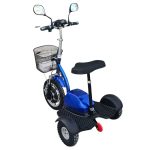 Електрическа триколка Max Motors A2, 750W, 48V, синя - Image 3